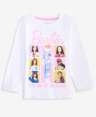 Girls Toddler 2T-4T Barbie Long-Sleeve T-Shirt, Macy's Exclusive