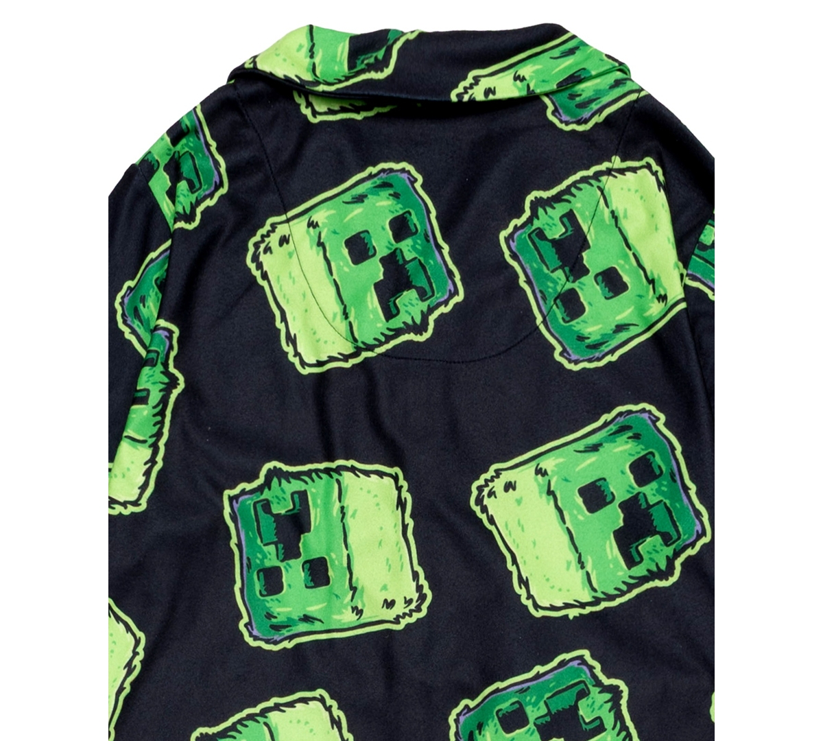 Minecraft Boys 6-12 2-Piece Printed Notch Collar Shirt and Pants Pajama Set
