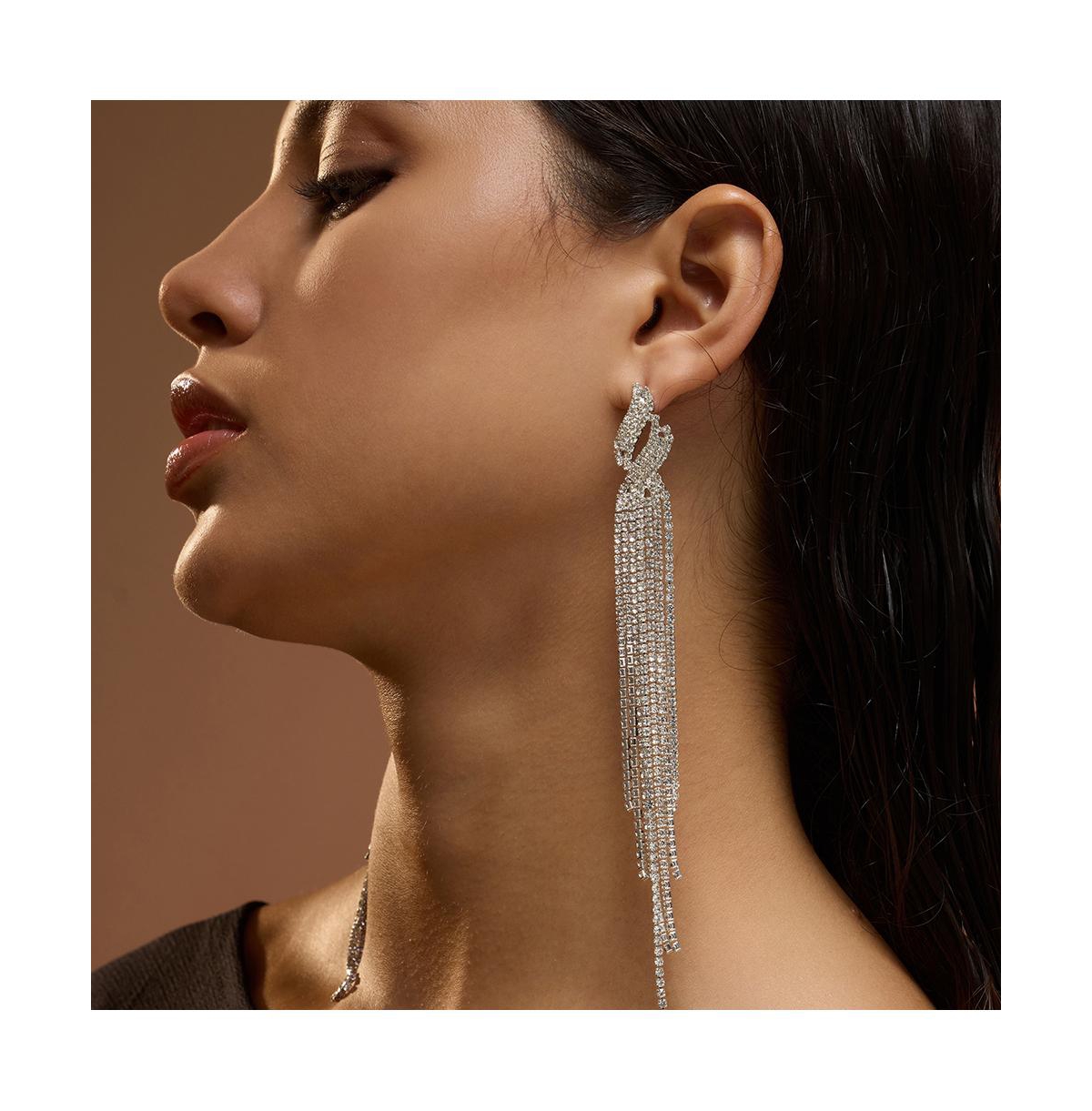 Sohi Women's The Adrienne Drop Earrings