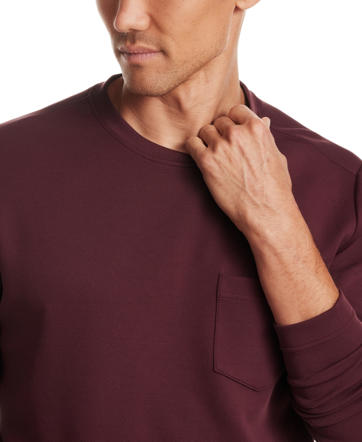 Vintage & Black Men's Crinkle Scuba Crewneck T-shirt