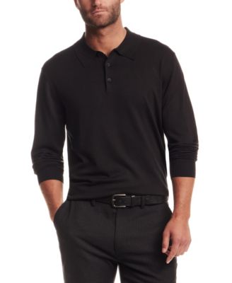 Men's Long-Sleeve Polo Sweater