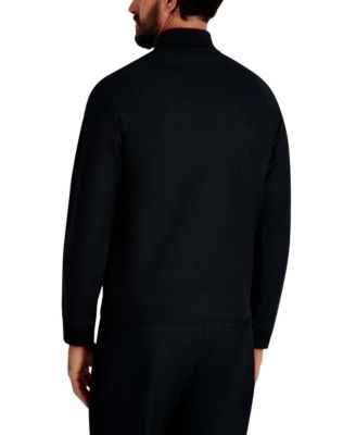 Men's Logo Patch Track Bomber Jacket