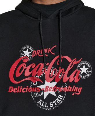 Men's Coca Cola Logo Hooded Sweatshirt