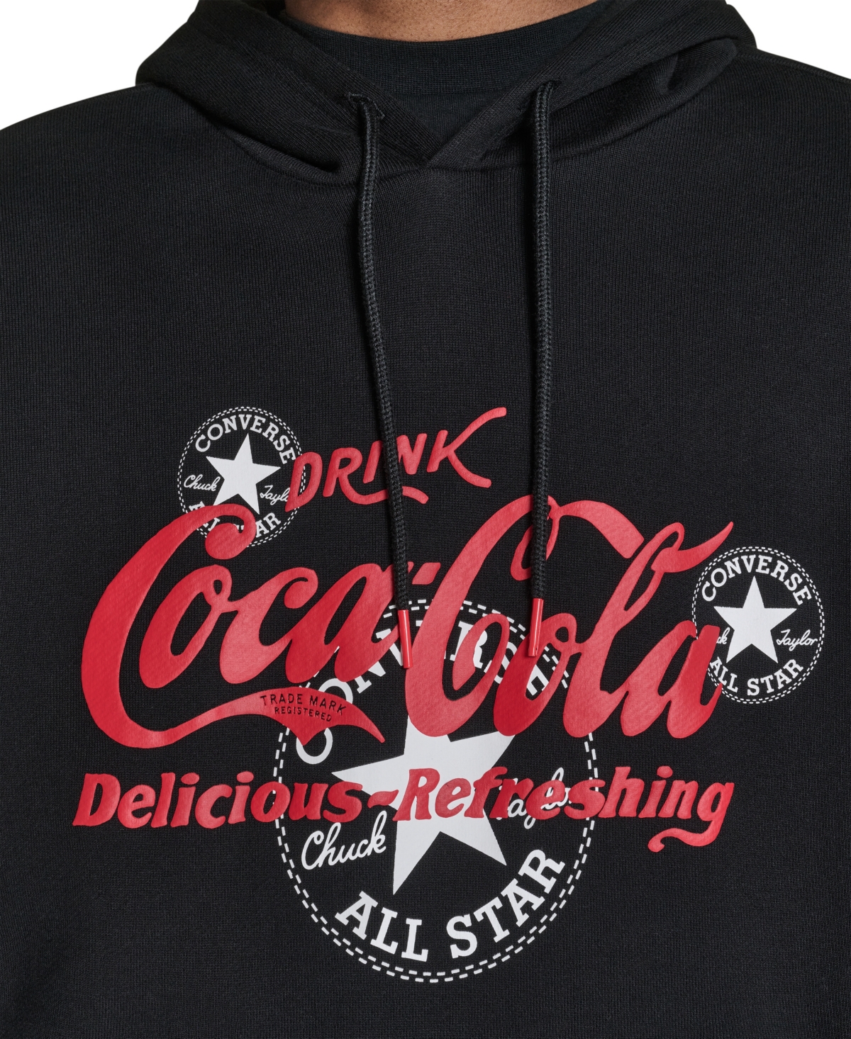 Converse Men's Coca Cola Logo Hooded Sweatshirt