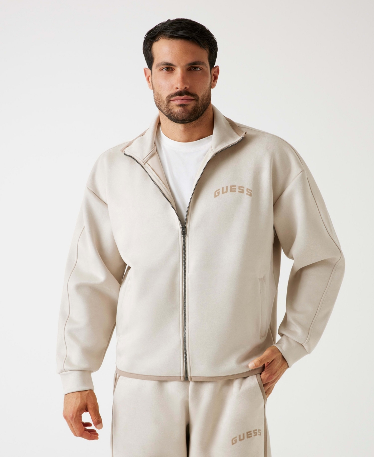 Guess Men's Shiro Full-Zip Long Sleeve Sweatshirt