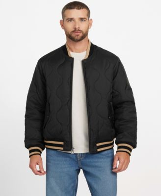 GUESS - Men's Alameda Ripstop Long-Sleeve Bomber Jacket