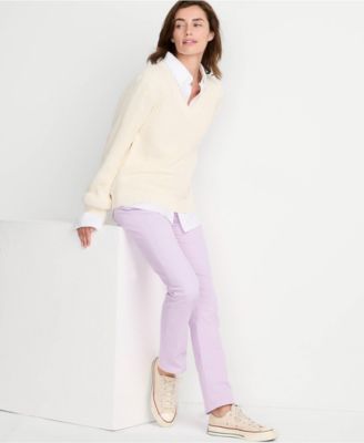 Women's Mid Rise Straight Leg Corduroy Pants