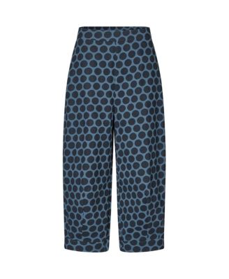 Women's Cropped Velvet Wide Leg Pants