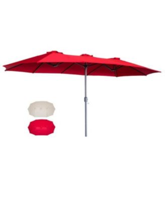15x9ft Double-Sided Patio Umbrella