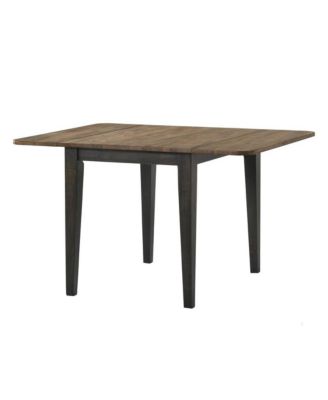 50 in Drop Leaf Table in Brushed Brown & Pecan