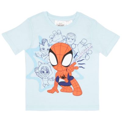 Big Boys Spider-Man Short Sleeve 2 Piece T-Shirt and Short Set