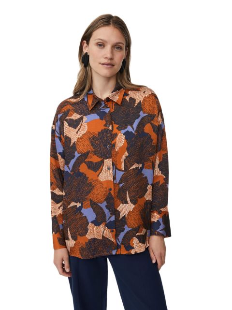 Женская рубашка Masai Copenhagen MaIfo Long Sleeve Collared, цвет: Autumnal