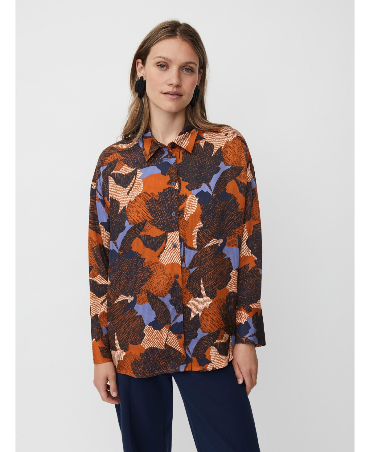 Masai Copenhagen Women's MaIfo Long Sleeve Collared Shirt