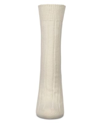 Women's Neutral Ribbed Knit Essential Boot Socks