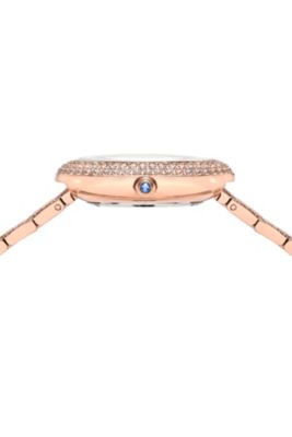 Women's Angelica Watch with Sunray Dial, Topaz Gemstones and Stainless Steel Bracelet 1344CANS