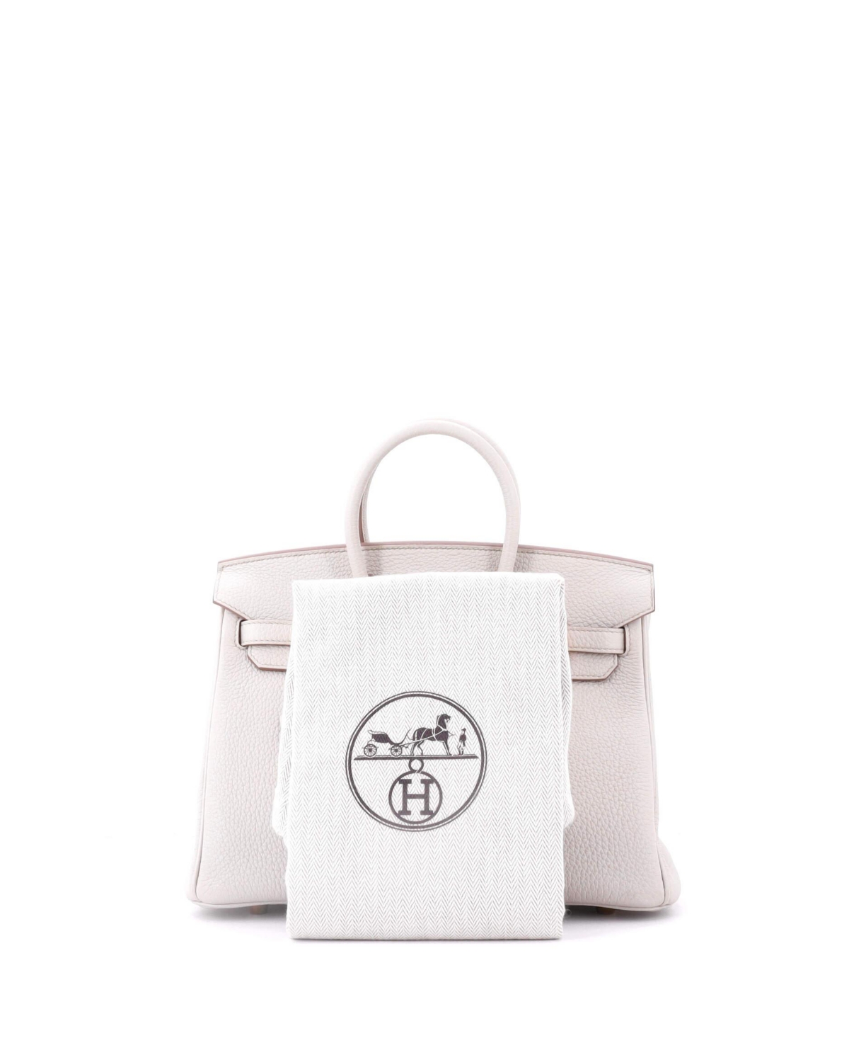 Pre-Owned Hermes Birkin 25 Handbag Light Togo with Gold Hardware