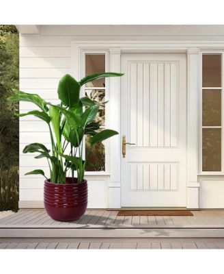 Set of 3 Modern Ceramic Planter Pots