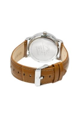 Men's Veritas 1 Genuine Leather Band Watch 1361CVEL