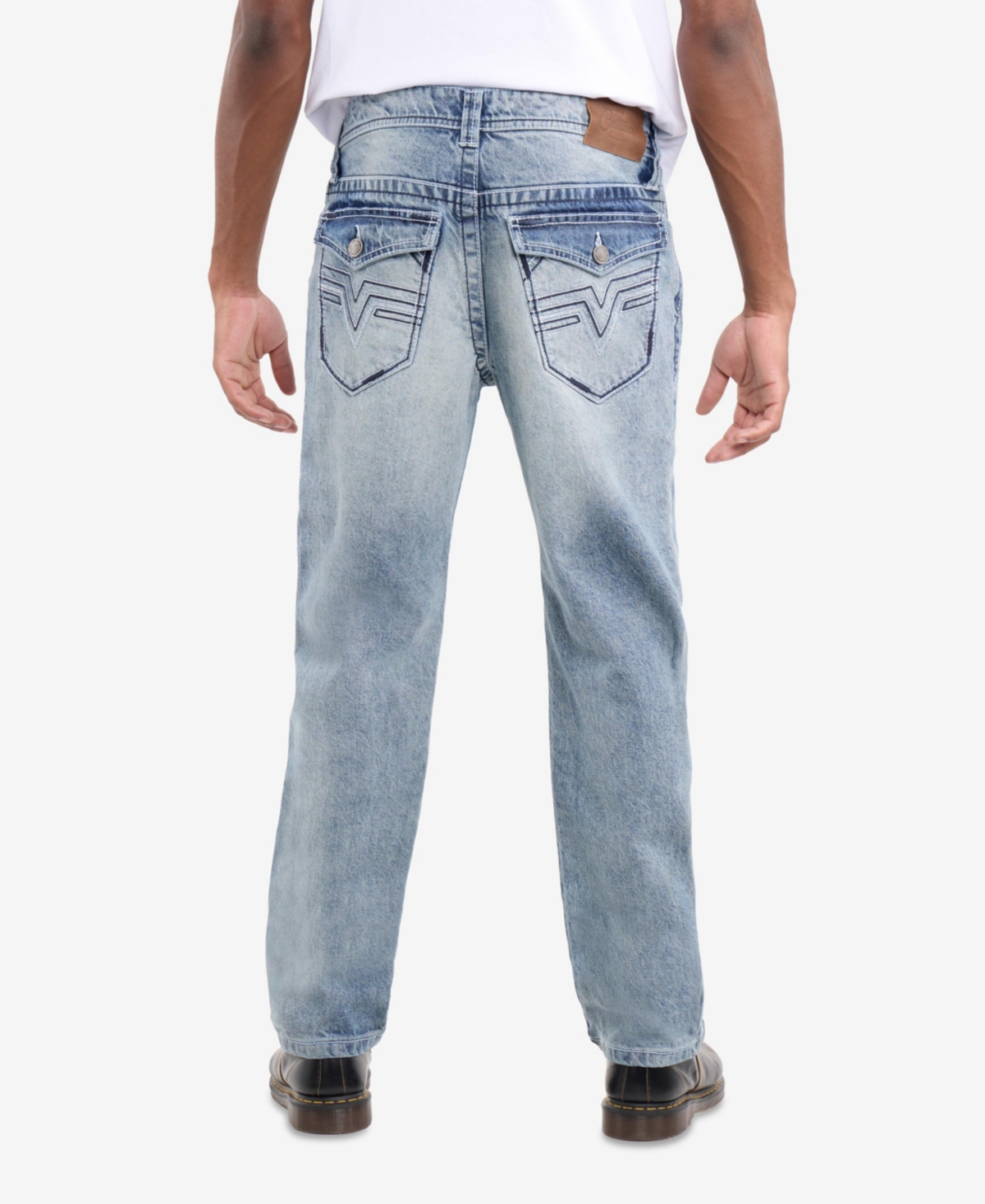 Cultura Men's Saddle Stitch Roman Fit Denim Jeans