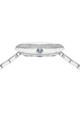 Women's Angelica Watch with Mother of Pearl Dial, Topaz Gemstones and Stainless Steel Bracelet 1342AANS