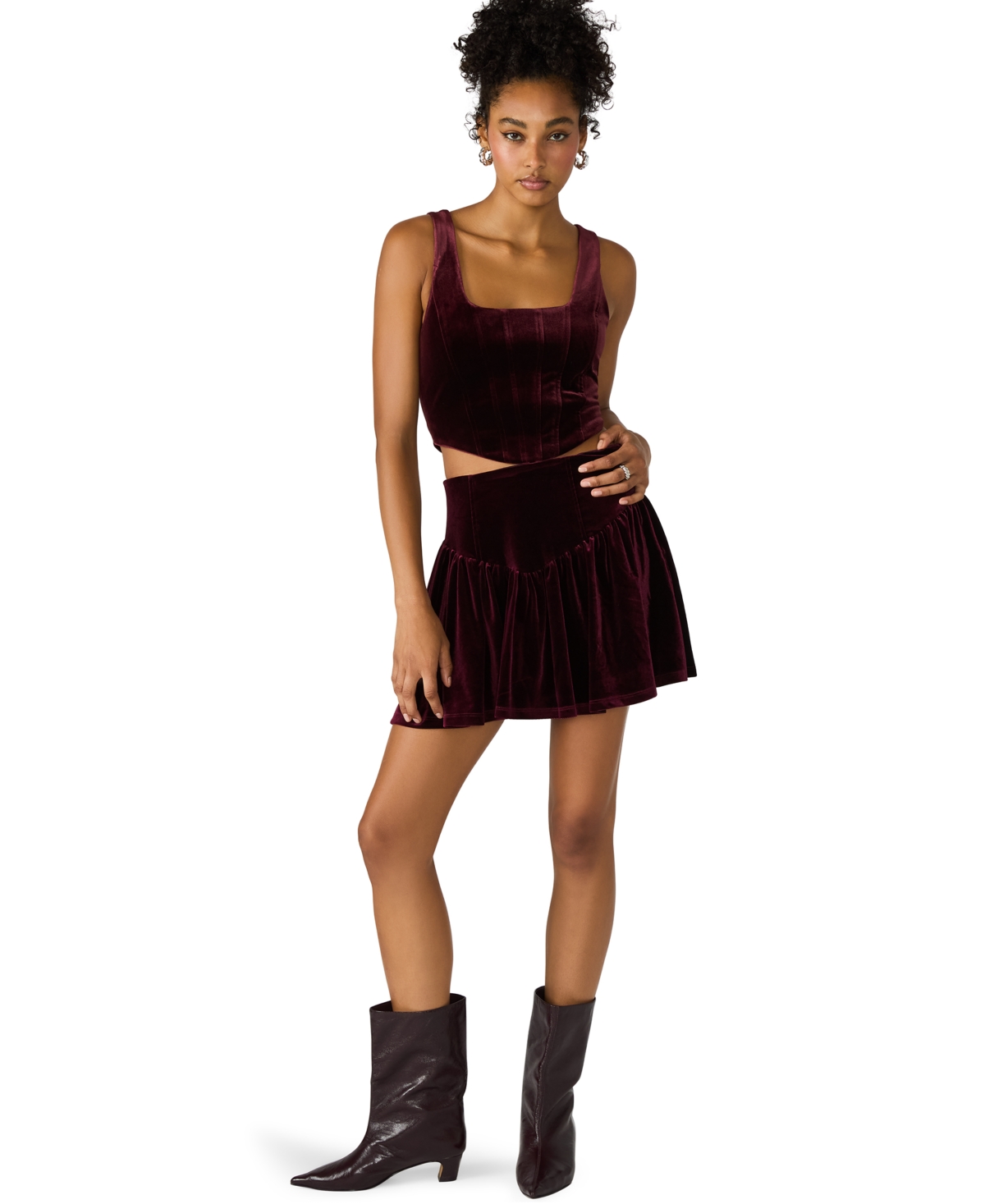 Steve Madden Women's Aryanna Sleeveless Corset Tank Top In Animal Print