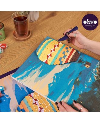 OKTO Air-Dry Clay 3D Painting Kit – Hot Air Balloon (11.8 x 15.7 in)