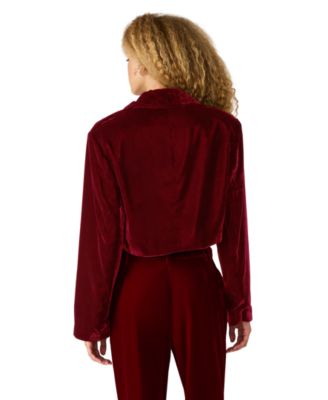 Women's Tonia Long Sleeve Velvet Blazer