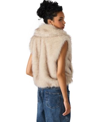 Women's Safira Faux Fur Collared Vest