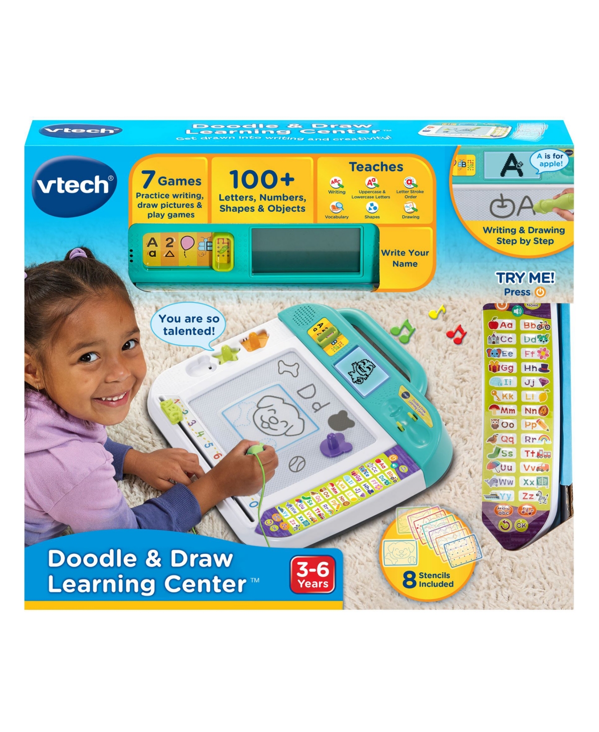 Vtech Doodle And Draw Learning Center Toy In Multi