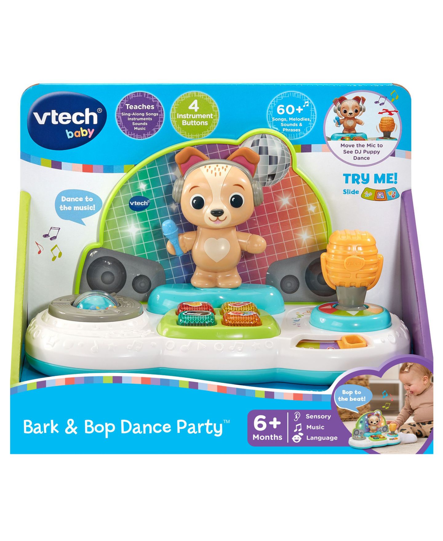 Детская игрушка VTech Baby Bark and Bop Dance Party Puppy Toy — фото 3