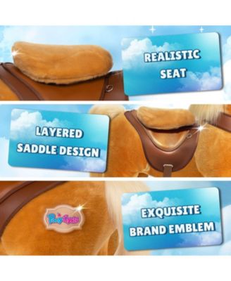 Model Y Light Brown Horse Rideable Toy for Age 3-4