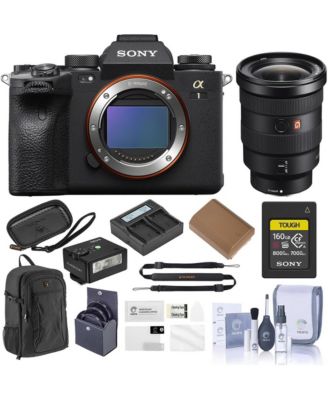 Alpha 1 Mirrorless Camera with FE 16-35mm f/2.8 GM E-Mount Lens, Bundle with 160GB CFexpress Card, Backpack, Strap, 2x Battery, Charger, 82mm