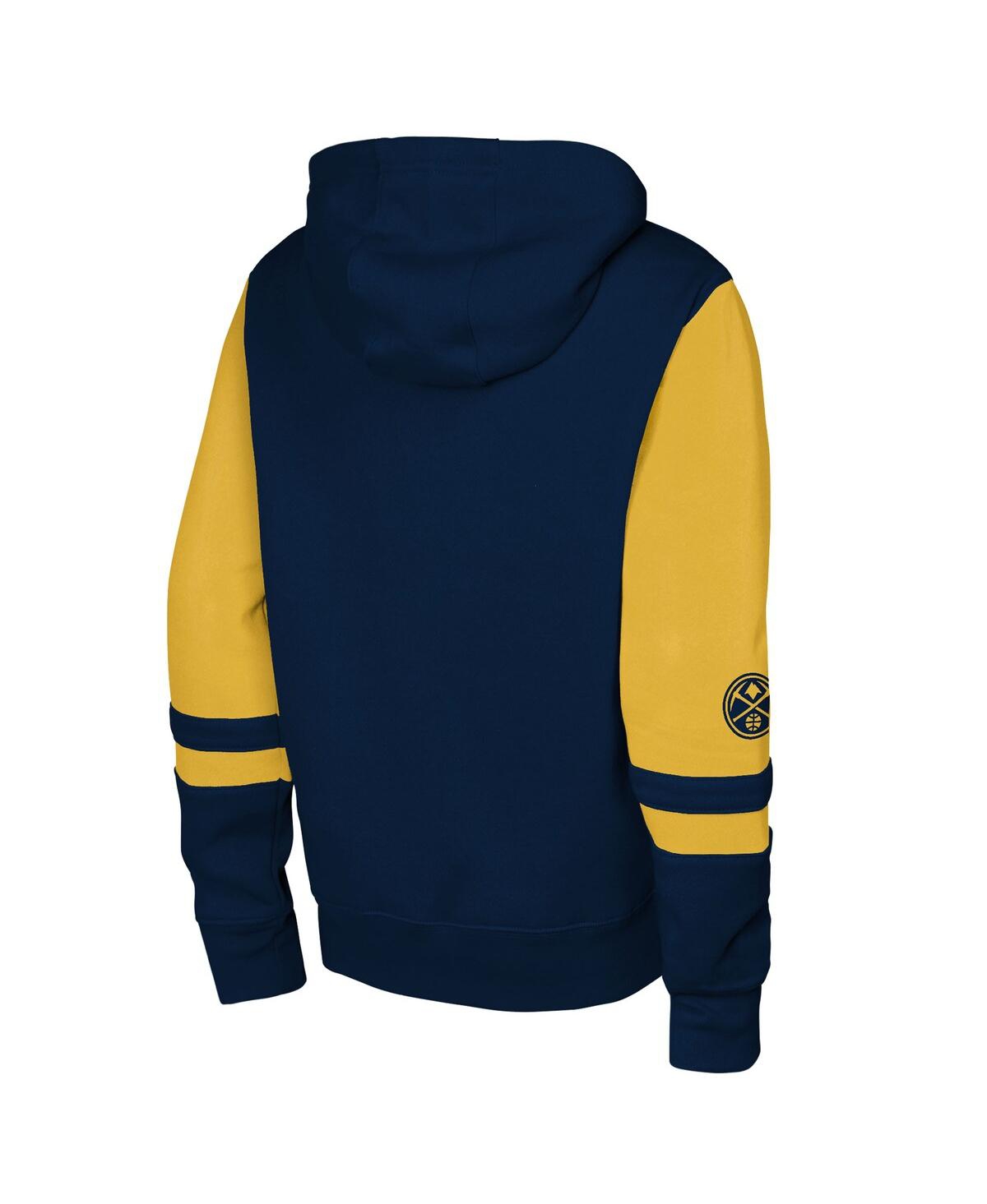 Outerstuff Big Boys And Girls Navy Denver Nuggets Straight To The League Full-zip Hoodie In Blue