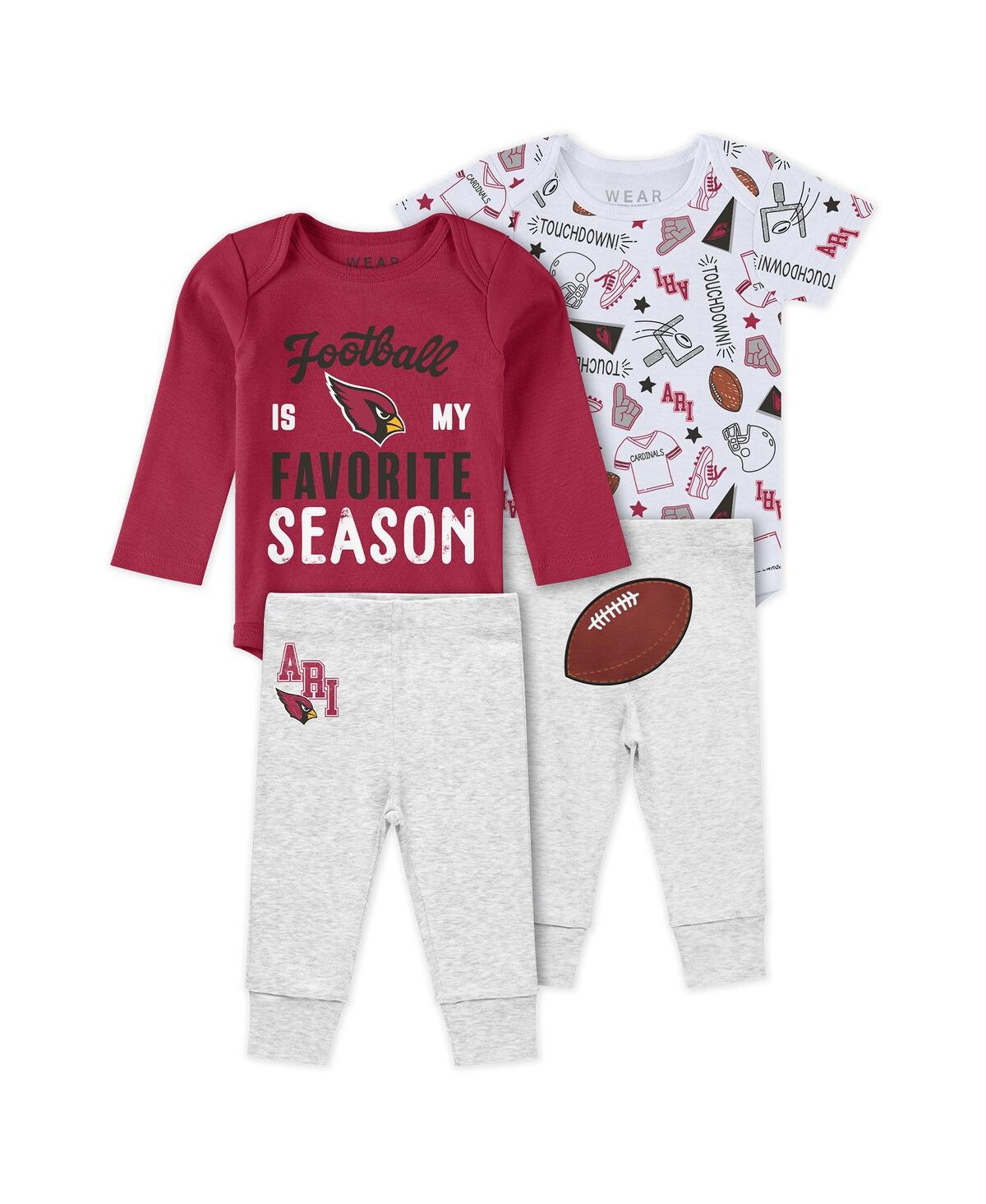 Wear By Erin Andrews Baby Boys And Girls 2-piece Arizona Turn Me Around Bodysuits And Pant Set In Multi