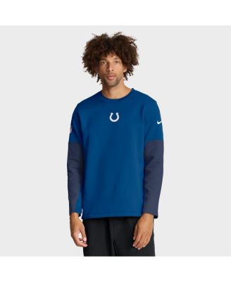 Nike - Men's Royal Indianapolis Colts Sideline Coach Therma-FIT Long Sleeve T-Shirt