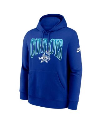 Men's Royal Dallas Cowboys Club Fleece Pullover Hoodie