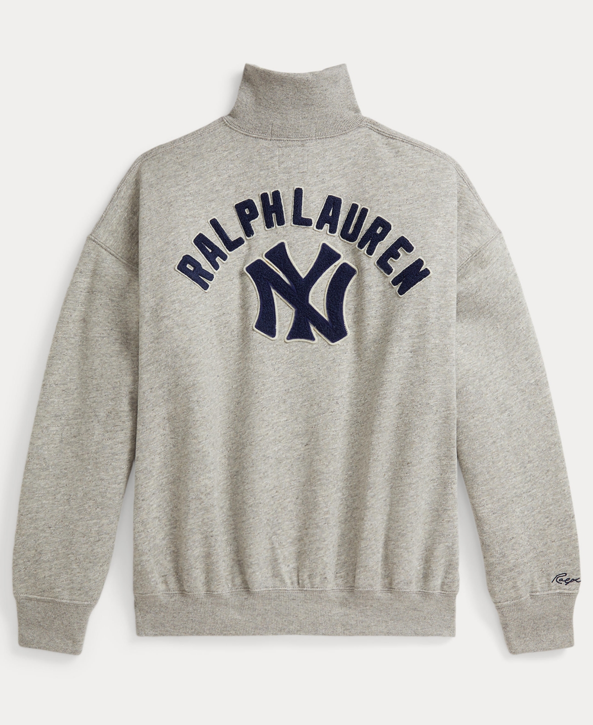 Polo Ralph Lauren Women's Vintage-inspired Yankees Long Sleeve Pull-on Sweatshirt In Neutral