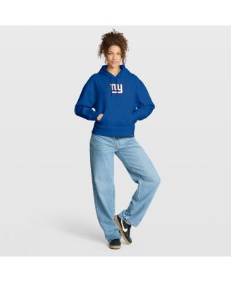 Women's Royal New York Giants Eligible Receiver Legacy Pullover Hoodie