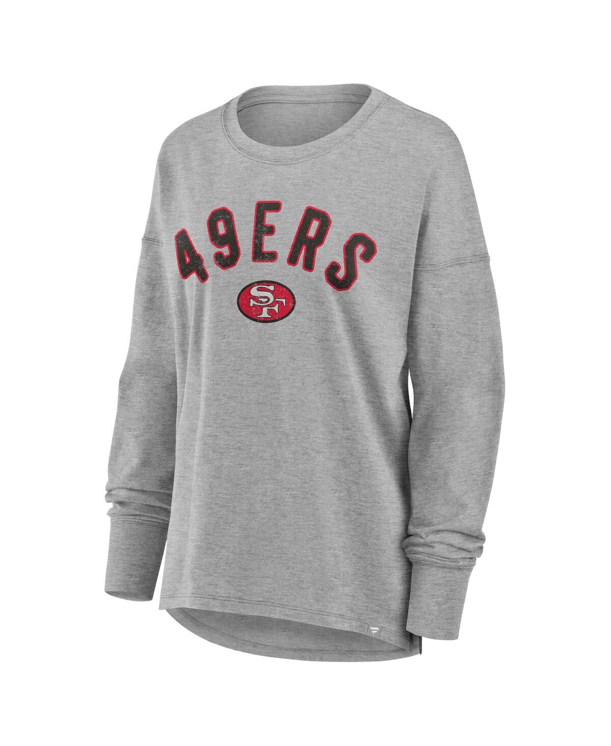 Fanatics Women's Heather Gray San Francisco 49ers Hometown Legacy Long Sleeve T-shirt In Gray