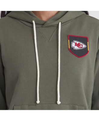 Women's Olive Kansas City Chiefs 2025 Salute to Service Sideline Standard Issue Dri-FIT Hoodie