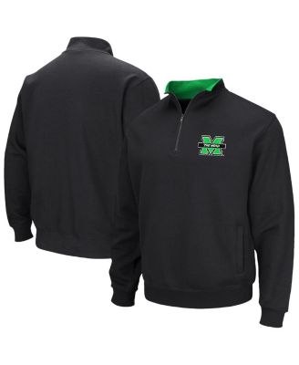 Colosseum - Men's Black Marshall Thundering Herd Tortugas Logo Quarter-Zip Jacket