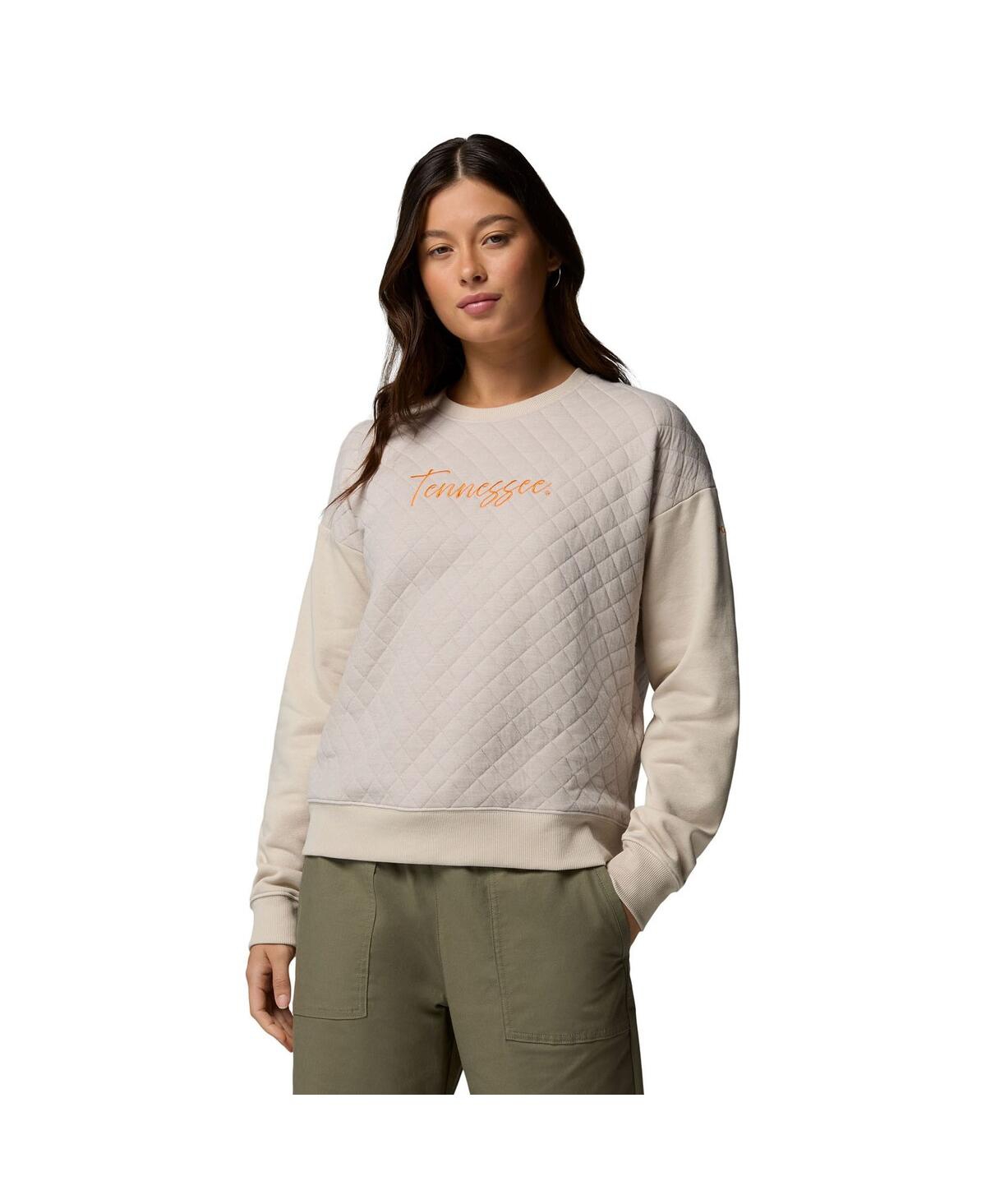 Columbia Women's Gray Tennessee Volunteers Collegiate Hart Mountain Quilted Sweatshirt In Gray