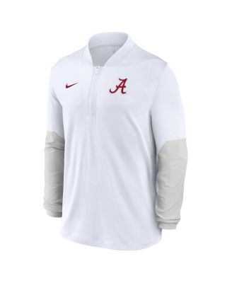 Men's White Alabama Crimson Tide One Goal Performance Half-Zip Pullover Hoodie