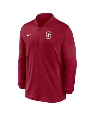 Men's Crimson Stanford Cardinal One Goal Performance Half-Zip Pullover Hoodie