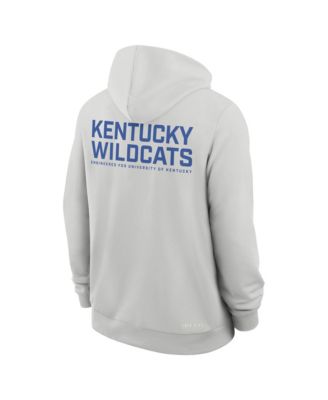 Men's Gray Kentucky Wildcats 2025 Sideline Standard Issue Dri-FIT Full-Zip Hoodie