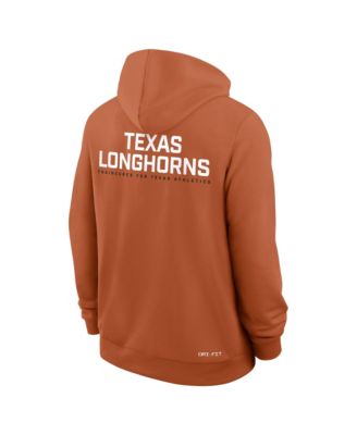 Men's Burnt Orange Texas Longhorns 2025 Sideline Standard Issue Dri-FIT Full-Zip Hoodie