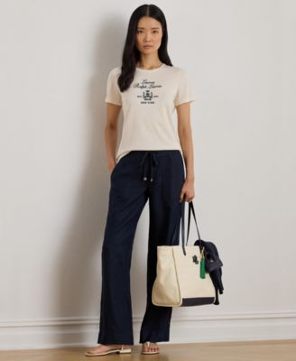 Women's Katlin Embroidered Crest Short Sleeve T-Shirt