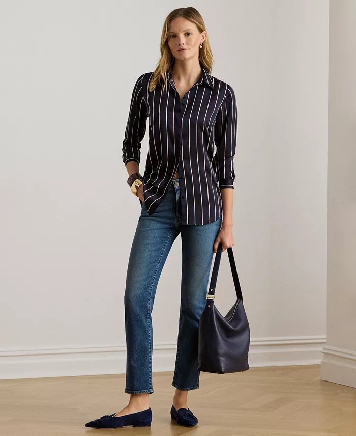 Women's Mid-Rise Straight Ankle Jeans - thumbnail 2