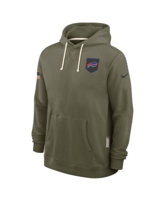 Men's Olive Buffalo Bills 2025 Salute to Service Sideline Standard Issue Dri-FIT Hoodie