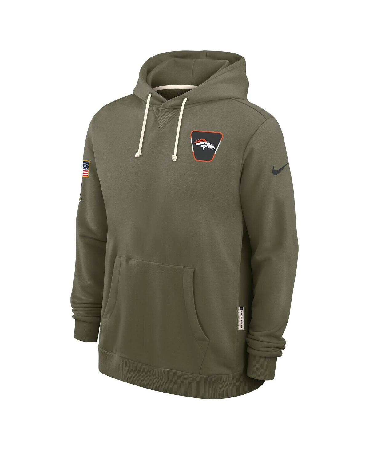 Nike Men's Olive Denver Broncos 2025 Salute to Service Sideline Standard Issue Dri-fit Hoodie
